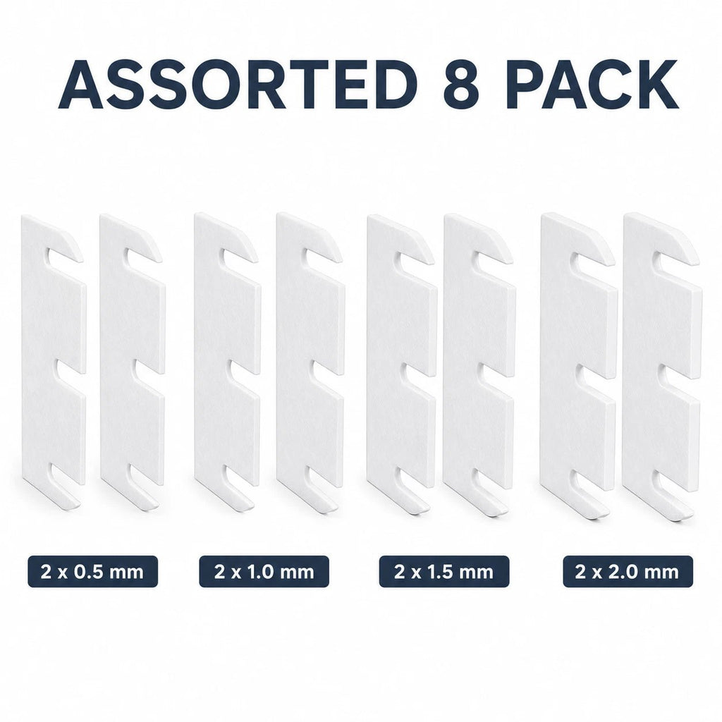 3.5 inch slide-in hinge shims with 0.5 to 2mm thickness options (image 8)
