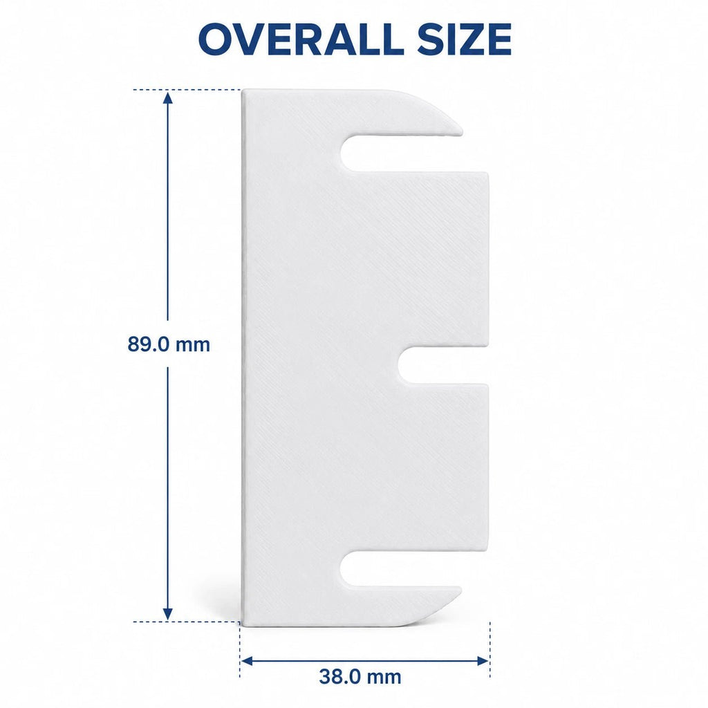 3.5 inch slide-in hinge shims with 0.5 to 2mm thickness options (image 5)