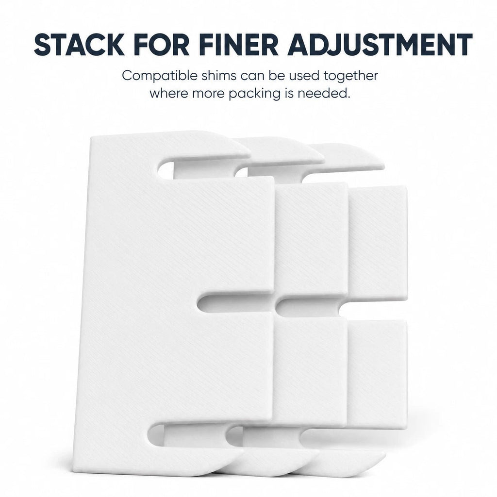 3.5 inch slide-in hinge shims with 0.5 to 2mm thickness options (image 9)