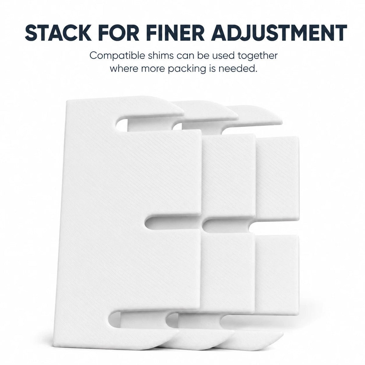 3.5 inch slide-in hinge shims with 0.5 to 2mm thickness options (image 9)