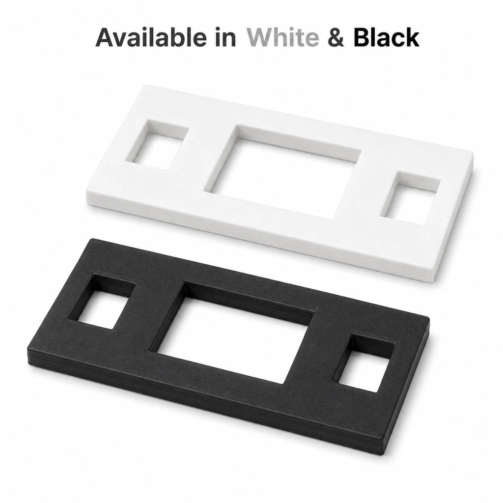 58 x 20mm door strike plate packing shims for internal door latch alignment (image 9)