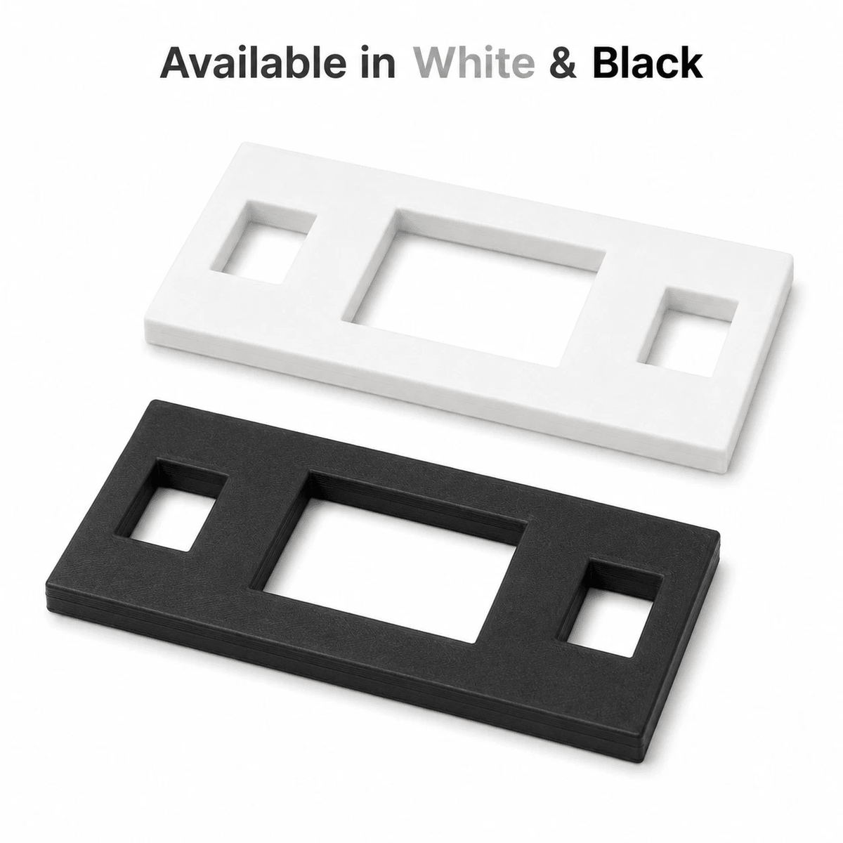 58 x 20mm door strike plate packing shims for internal door latch alignment (image 2)