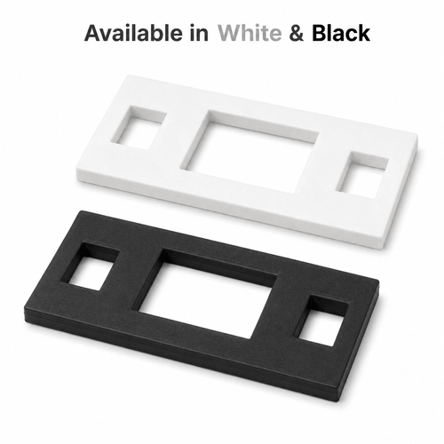 58 x 20mm door strike plate packing shims for internal door latch alignment (image 2)