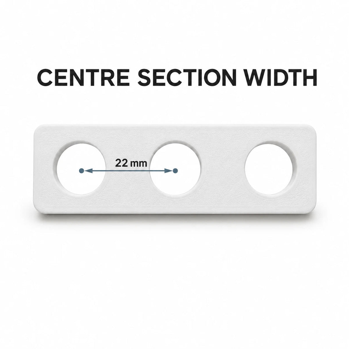 63mm rectangular uPVC window handle spacers for Perfect Fit blind clearance (image 6)