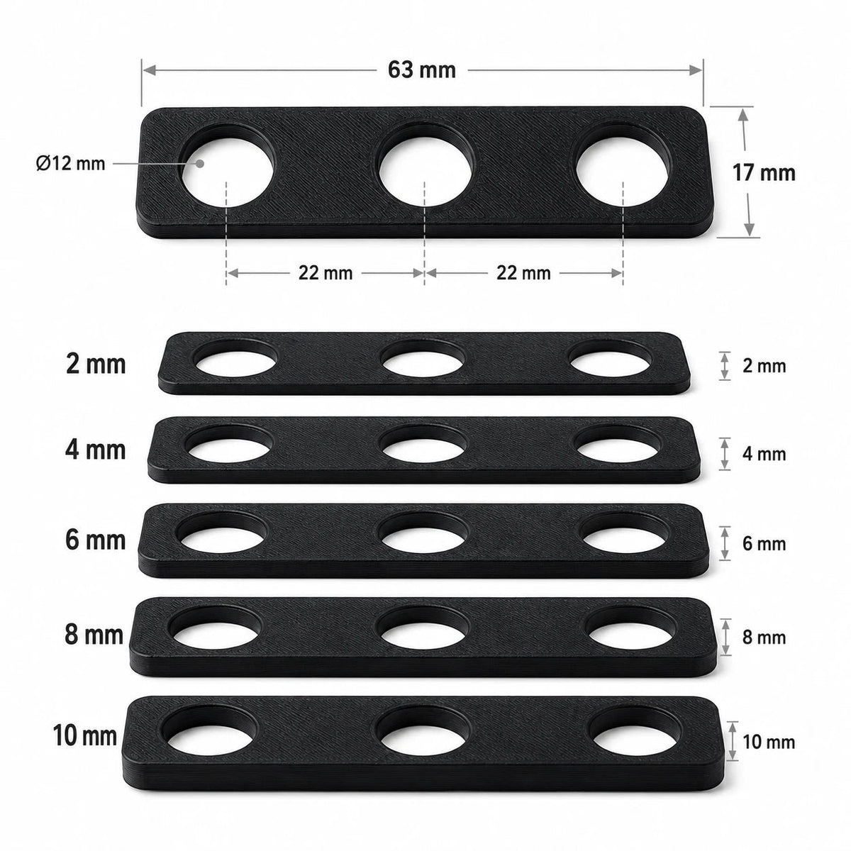 63mm rectangular uPVC window handle spacers for Perfect Fit blind clearance (image 11)