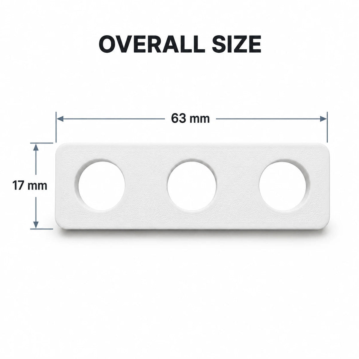 63mm rectangular uPVC window handle spacers for Perfect Fit blind clearance (image 5)