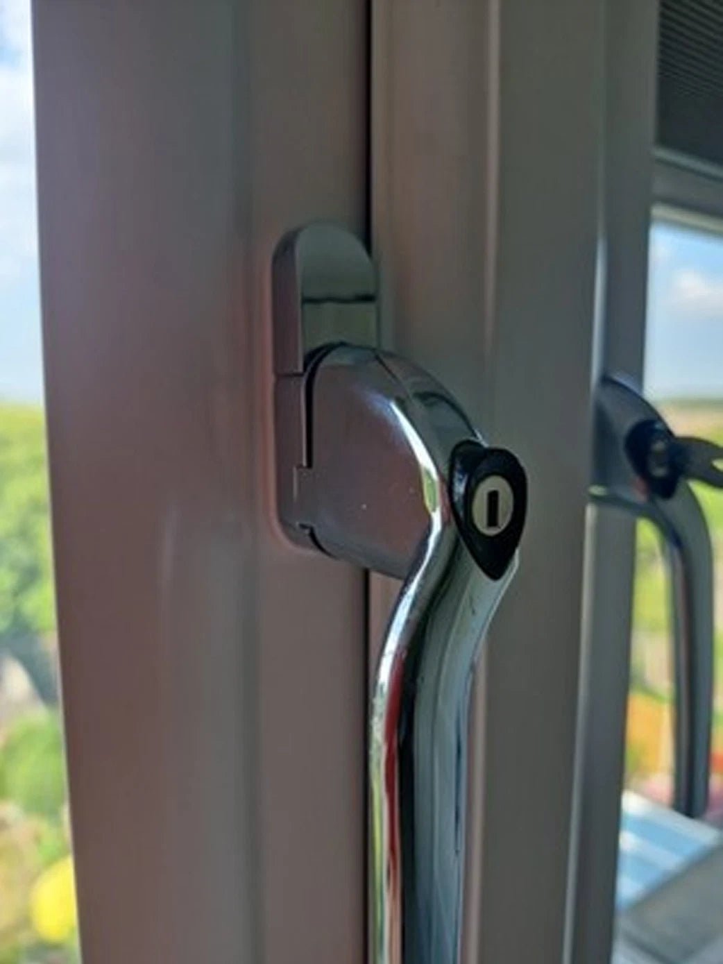 63mm rounded uPVC window handle spacers for Perfect Fit blind clearance (image 4)