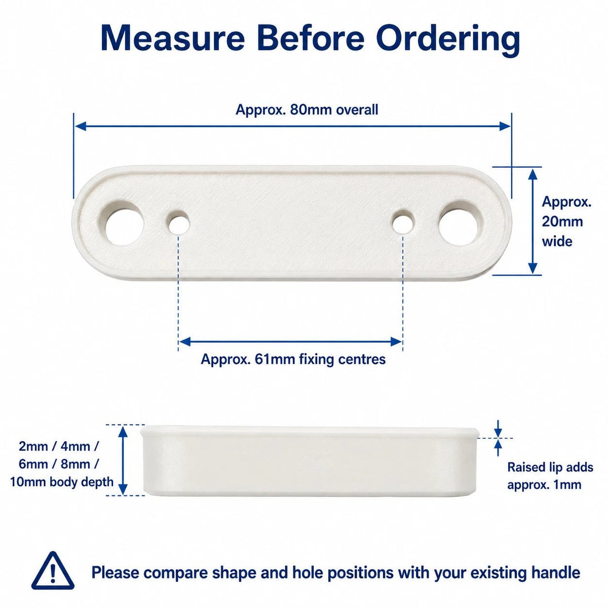 cockspur window handle spacer packers for compatible Fab and Fix 954KR handles (image 8)