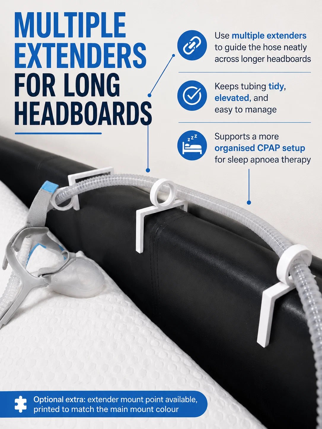 CPAP Hose Holder Bed Clip Sleep Apnoea Tube Support Mask Hook UK Made - photo 5